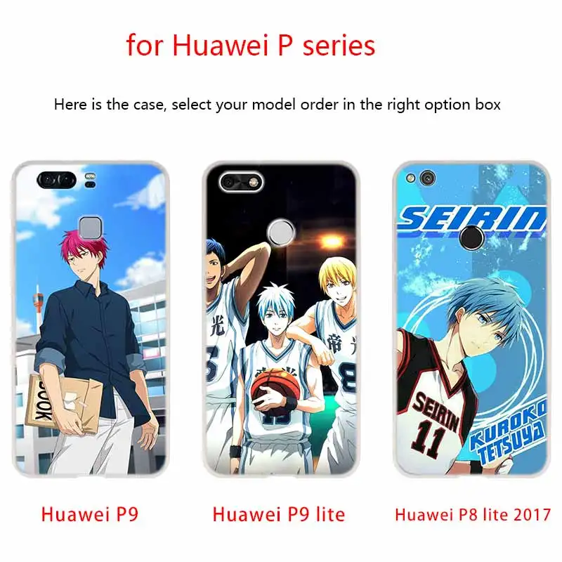Kuroko no Basket Tetsuya kawaii anime Silicone Coque Soft Case For Huawei P50 P40 P10 P20 P30 Lite Pro P Smart Z 2020 2019 Cover | Мобильные