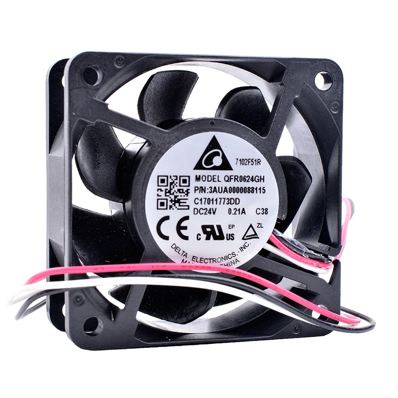 Новый оригинальный QFR0624GH 6 см 6025 60 мм вентилятор 60x60x25 мм 24 В постоянного тока а охлаждающий вентилятор подходит для инвертора сервера