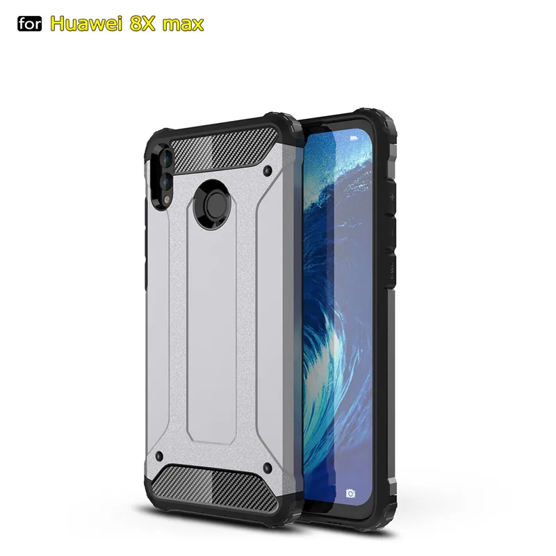 gray Для huawei Y Max чехол Чехол Funda роскошный противоударный бампер Защита для huawei Y Max YMax Смартфон чехол задняя крышка coque - Цвет: gray