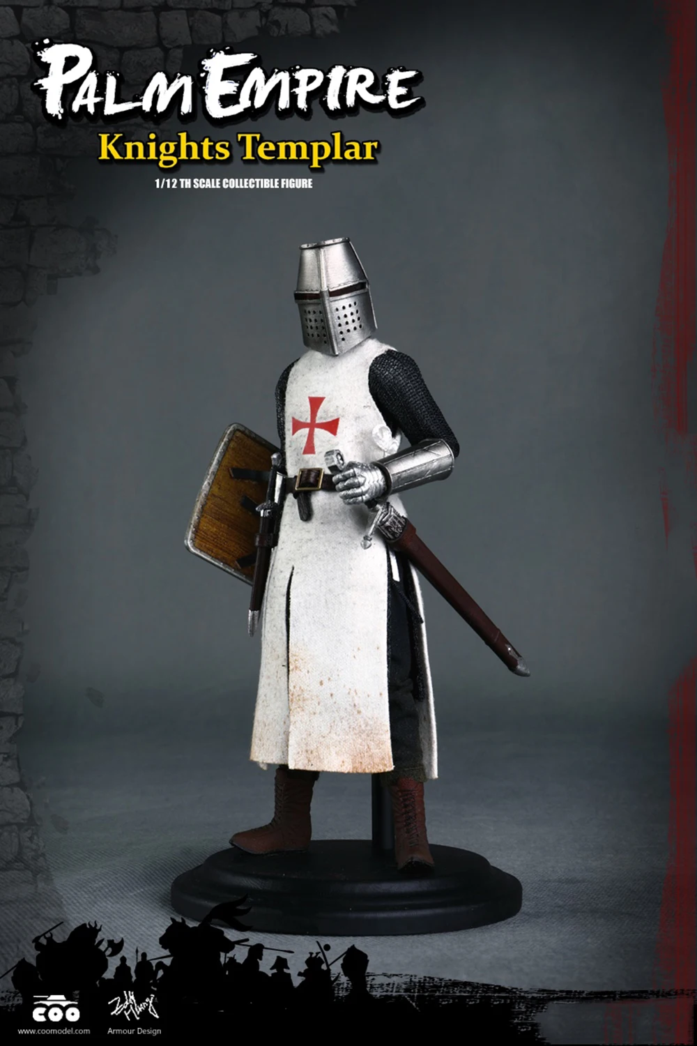 1/12 POCKET EMPIRES HOSPITALLER KNIGHT/TEMPLAR KNIGHT/ TEUTONIC KNIGHT PE001 PE002 PE003 Ancient knight figure Collection