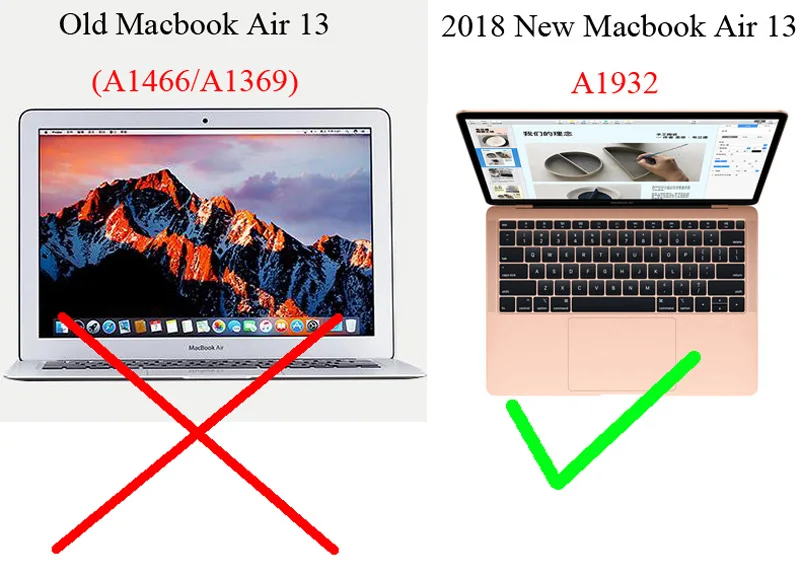 Силиконовая защита для клавиатуры макет США нового Macbook Air 13 A1932 чехол MacbookAir 3 2018