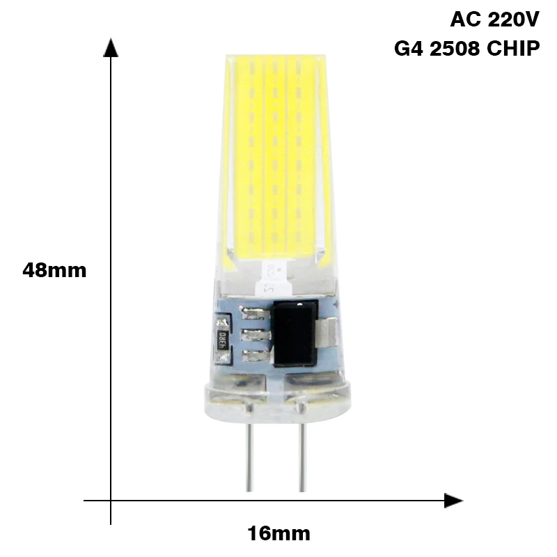 G4 AC 220V 6W G4 G9 светодиодный светильник E14 COB 3 Вт 6 Вт 9 Вт лампада светодиодный светильник AC DC 12 В 220 В Bombillas светодиодный G4 G9 E14 COB Замена галогенной люстры G4 лампы - Испускаемый цвет: G4 AC 220V 6W