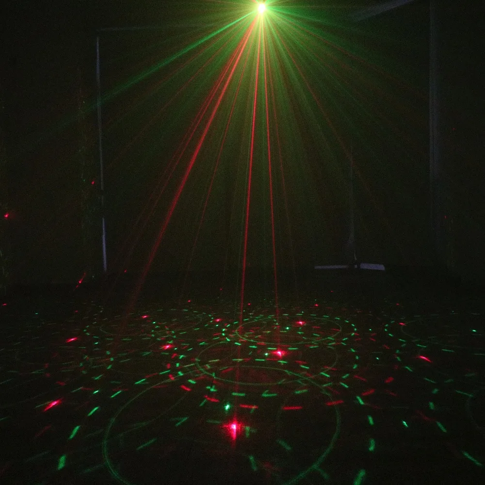 ALIEN Mini Red Green Stage Laser Projector DJ Disco Club Party Music Xmas Holiday Rotating Effect Show Lighting | Лампы и освещение