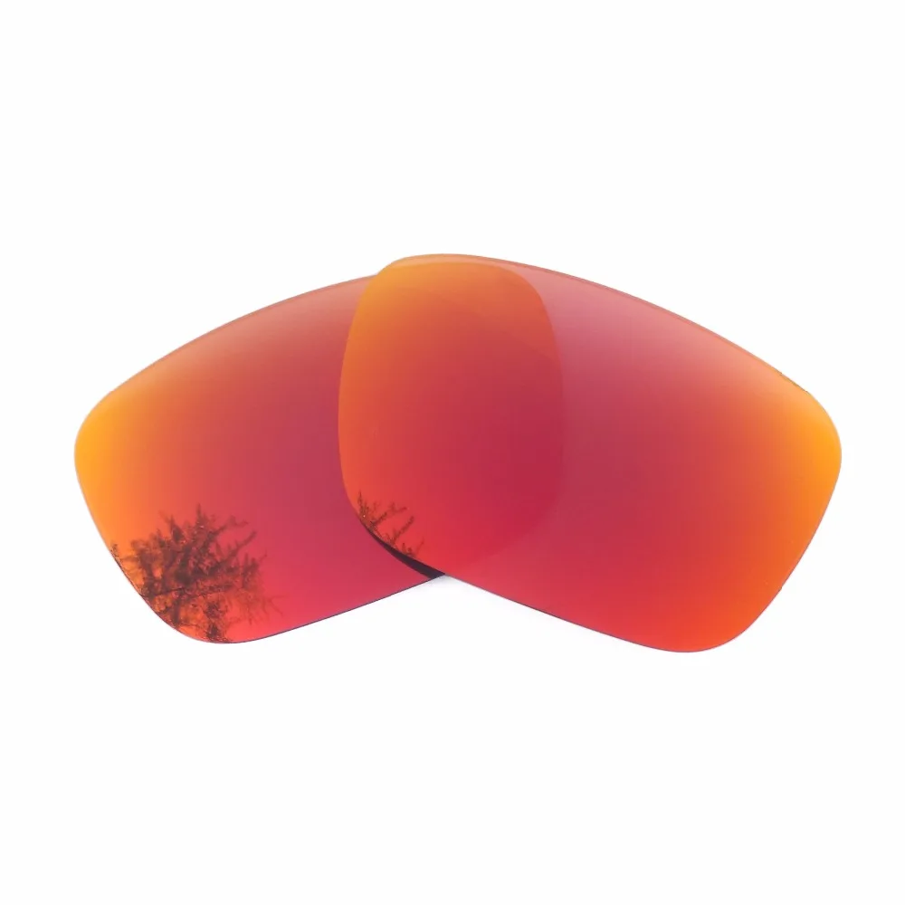 

Orange Red Mirrored Polarized Replacement Lenses for Jury Sunglasses Frame 100% UVA & UVB