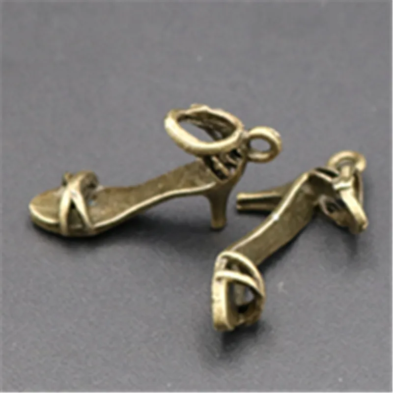 8pcs my favorite fashion high-heeled sandals charm alloy pendants for DIY jewelry handmade A677 | Украшения и аксессуары