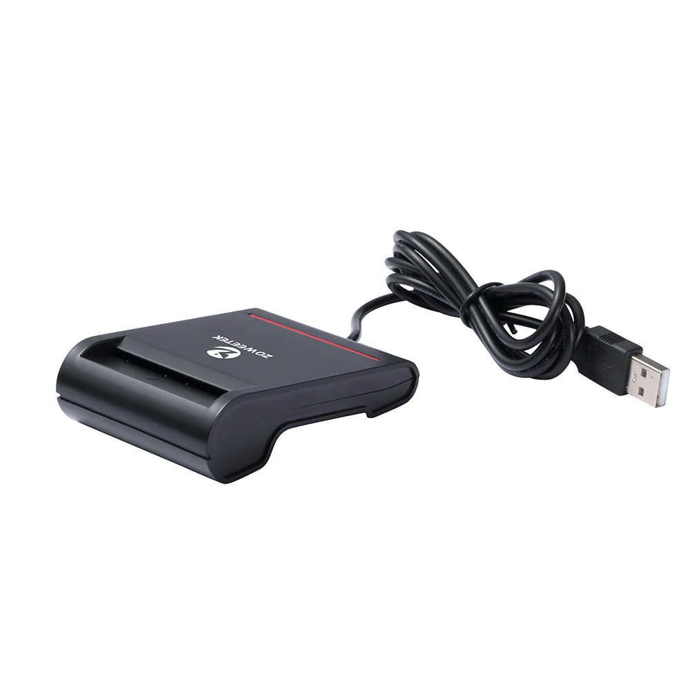 Оригинальное устройство для чтения смарт карт Zoweetek 12026 2 Easy Comm USB EMV записывающее