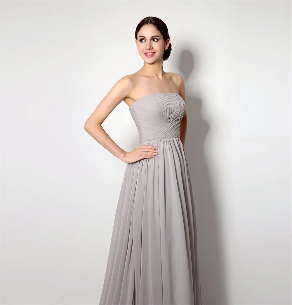Elnorbridal настоящая фотография серый нарядные платья дешевые 2021 Robe Demoiselle D'Honneur со