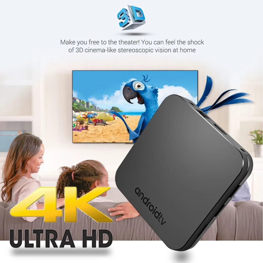 Mecool Android tv Box KM9 Smart 4 K IP box 8 0 медиаплеер 4G ram/32G rom Amlogic S905X2 Dual Wifi OTA | Электроника