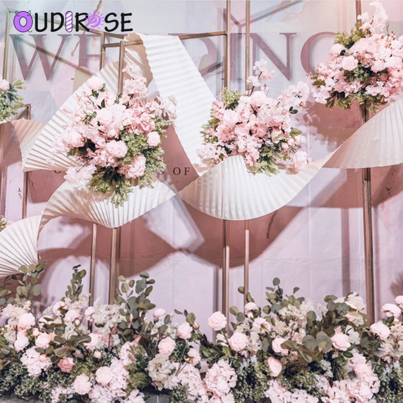 OUDIROSE 1 м * 35 см плиссированная бумага свадебный фон украшение стены день рождения