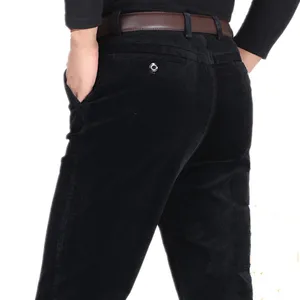 Брюки MRMT мужские вельветовые стрейчевые, брендовые штаны для мужчин среднего возраста, повседневные Прямые штаны с высокой талией, 2022