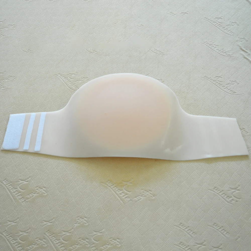 Большой размер поддельный силиконовый живот для беременных Креста двойной