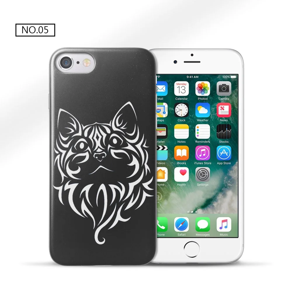 Для Apple iPhone 7 8 Plus Black Series TPU крышка для Coque корпус Новые поступления Fundas iphone чехол |