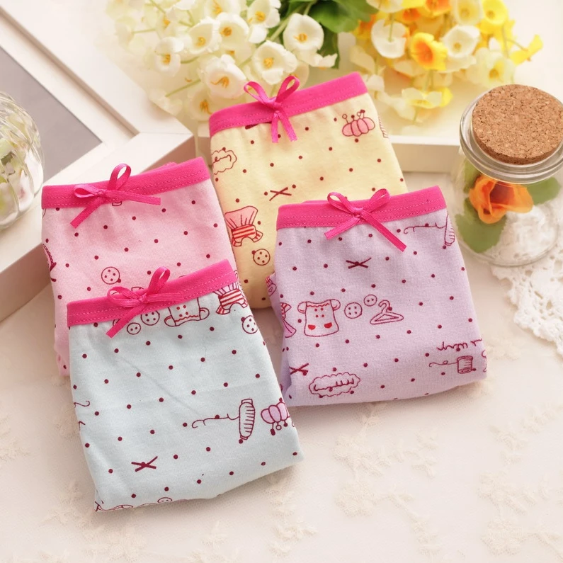 

Хлопковые трусики для девочек 2-8 лет, 6 шт./лот