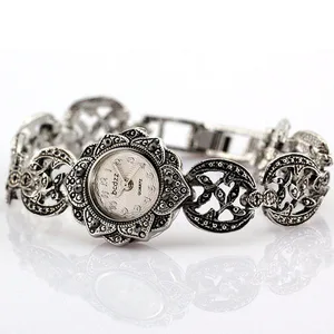 Высококачественные женские часы, стразы, черный титан, серебро, стразы, сплав, кварцевые часы, наручные часы, регулируемые