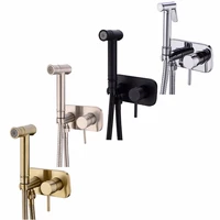 Black bidet bathroom sink faucet sprayer set accessories for toilet ass anal shower seat portable handheld water spray shattaf