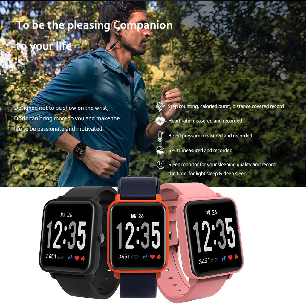 Смарт браслет Beautyss DO10 IP67 с поддержкой секундомеров amazfit bip трекер активности