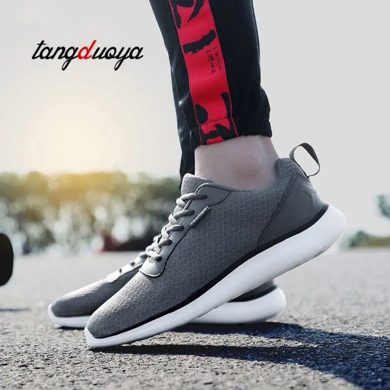 2019 Comfortable Mens Sneakers Spring Sports Shoes Men Jogging Breathable Anti Slip Boots Zapatos Corrientes De Verano | Спорт и