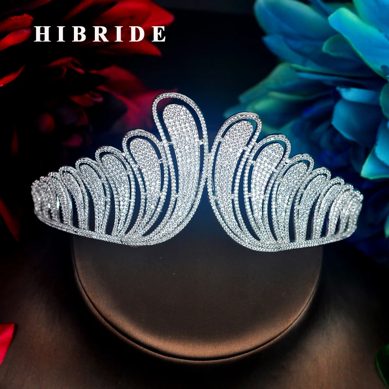 Роскошная головная повязка HIBRIDE Корона ювелирные изделия принцессы большая