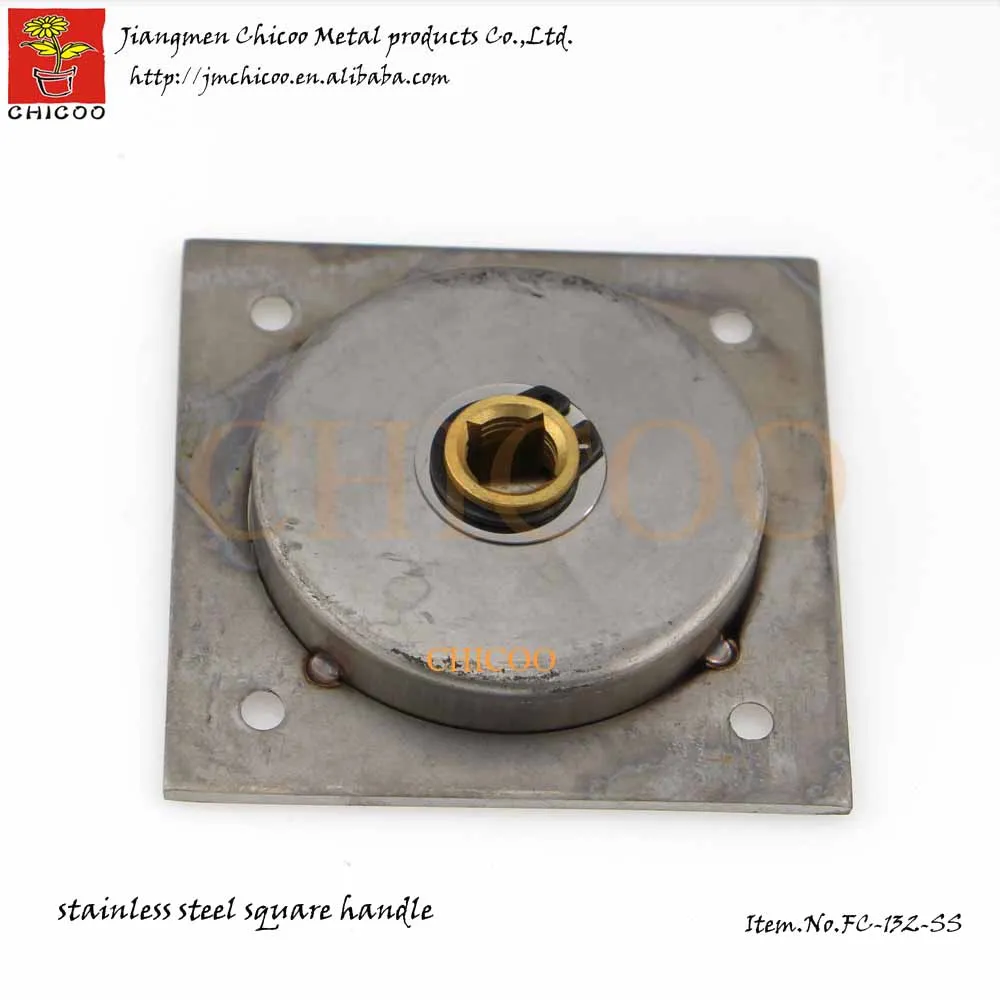 Нержавеющая сталь квадратная чашка кольцо ручка утопленная дверная заподлицо|cup