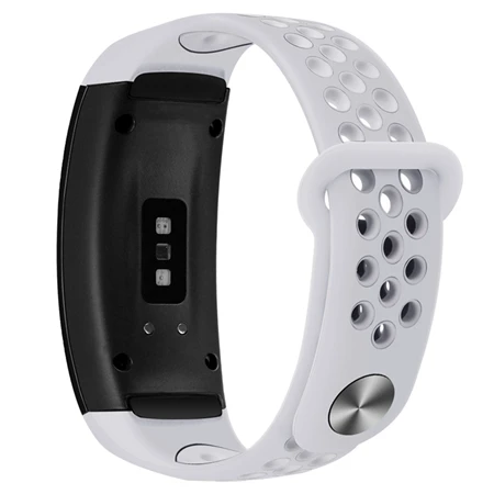 Дружественный силиконовый ремешок для samsung gear Fit 2 Pro спортивный браслет двухцветные браслеты для samsung gear Fit 2 SM-R360 - Цвет: Double White