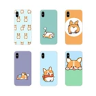 Для Xiaomi Mi4 Mi5 Mi5S Mi6 Mi A1 A2 5X 6X 8 9 Lite SE Pro Mi Max Mix 2 3 2S аксессуары телефон оболочки чехлы милые корги собака