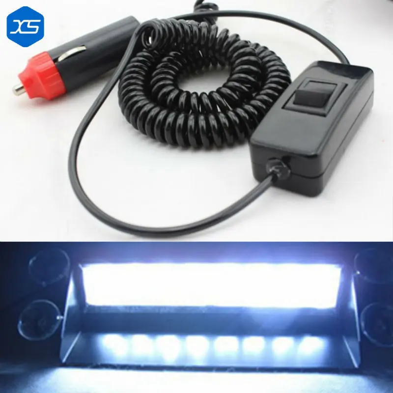8LED 8W 12V аварийный автомобиль присоска предупреждающий свет стробоскоп вспышка