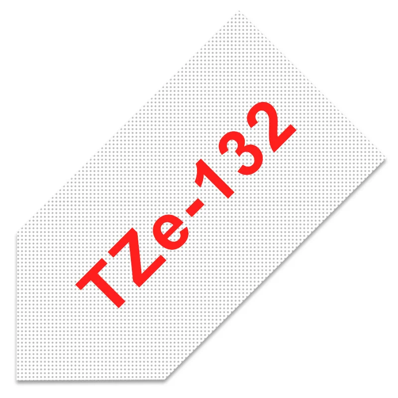 red on clear TZe-231 ленты для этикеток для Brother P-touch 12 мм лента 1 шт. TZe 231 черная на белом tze Лента совместима с Brother PTH100 PTD210 - Цвет: red on clear