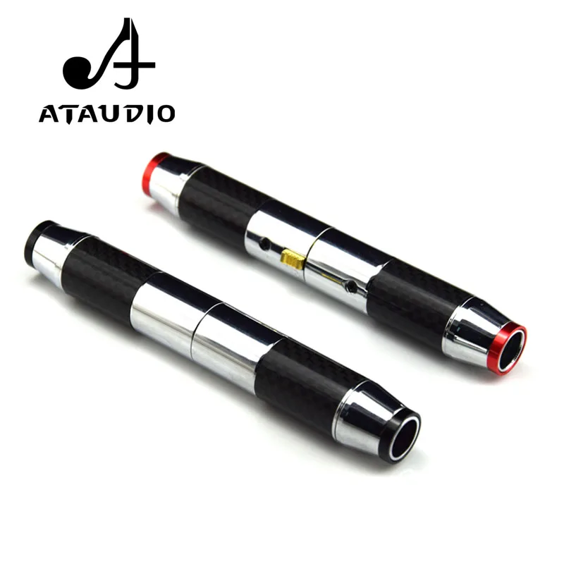 4 шт. Hi fi Разъем ATAUDIO из углеродного волокна XLR end Позолоченные разъемы для мужчин и