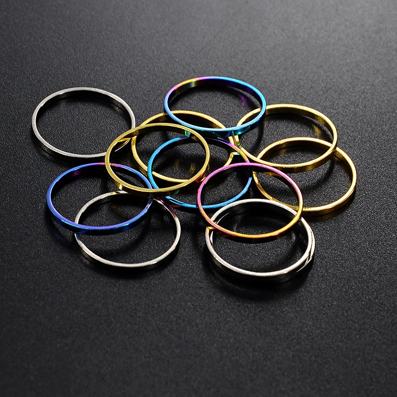 12 шт./компл. золото/серебро Цвет Простой Круглый Кольцо костяшки Наборы для ухода