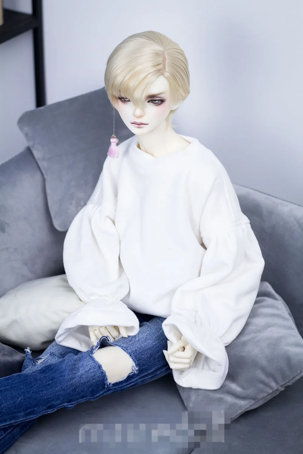 Крутая Повседневная рубашка с рукавами-фонариками для куклы BJD 1/4 1/3 SD13 SD17 Одежда