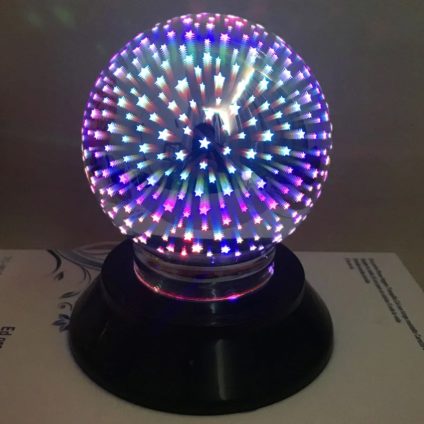 JULELYS USB AA батарея 3D волшебный светодиодный светильник в виде звезды и Луны для дома, спальни, прикроватная лампа, креативный подарок, Ночной светильник для украшения дня рождения - Испускаемый цвет: Style 8