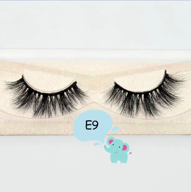 E09 Visofree норки ресницы 3D норки ресницы толстый ручной Полный Газа Lashes жестокости корейский норки ресницы природных Накладные ресницы - Длина: E09