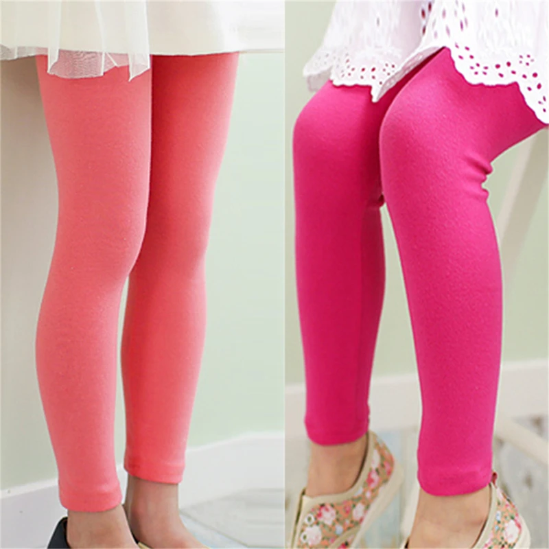 2017 Лидер продаж для маленьких девочек эластичные леггинсы штаны ребенок конфеты