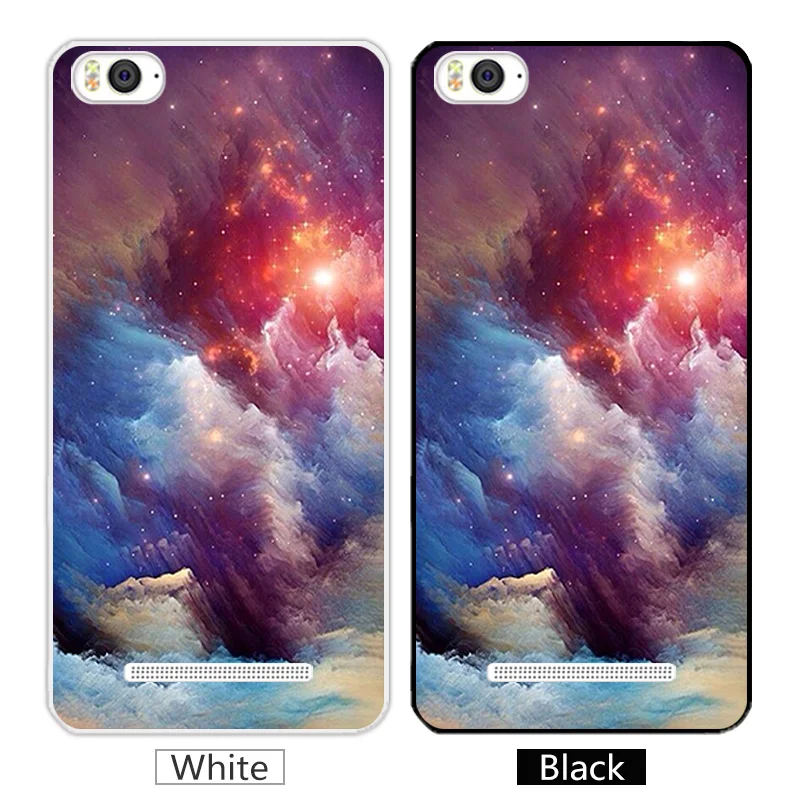 TPU Case For Xiaomi Mi4c Mi 4c Soft Silicone Gel Transparent Phone Cases Black Matte Moon Back Cover for 4i Mi4i |