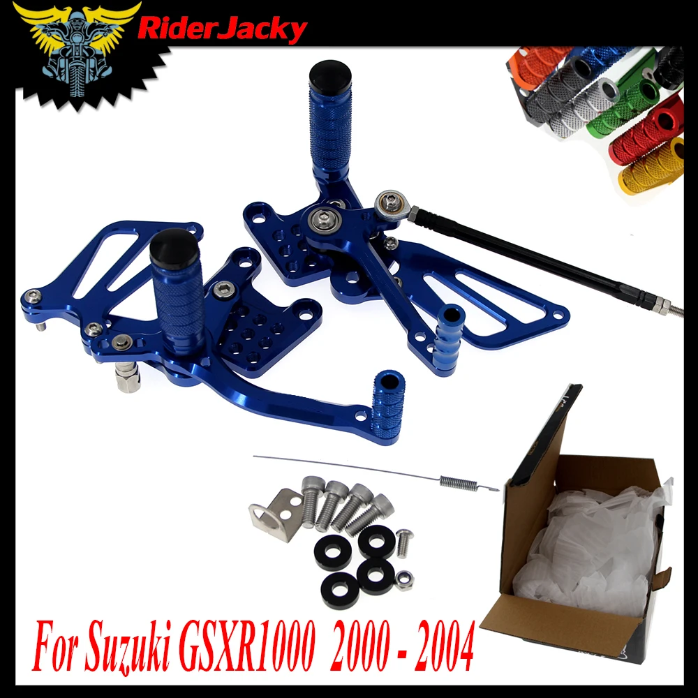 

Подножка для мотоцикла, подножки для ног, подножки для Suzuki GSXR1000 2000-2004 2001 2002 GSXR 2003