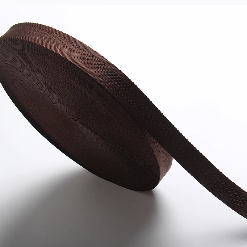 

coffee color nylon webbing strap herringbone tape hot sale