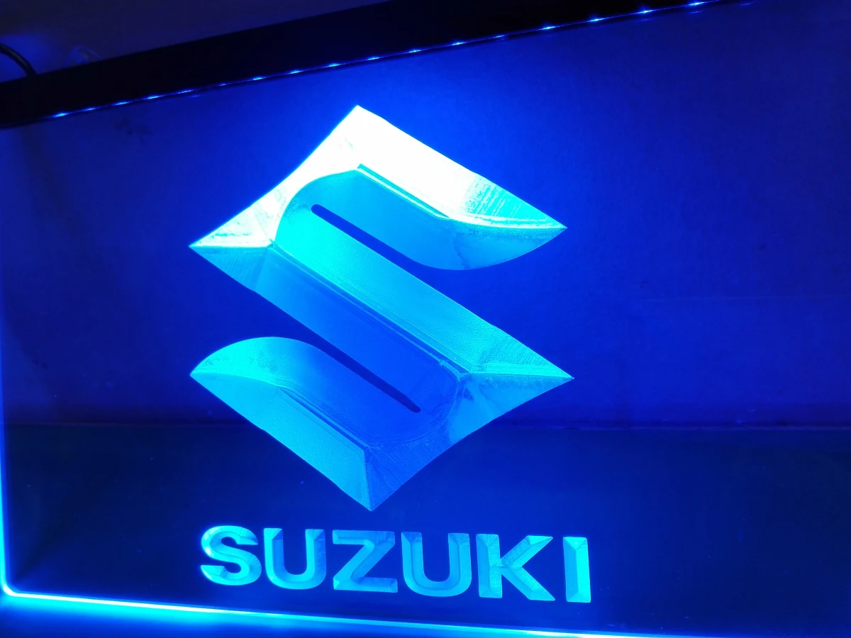 LG194 Suzuki светодиодная неосветодиодный световая вывеска|Таблички и знаки| |