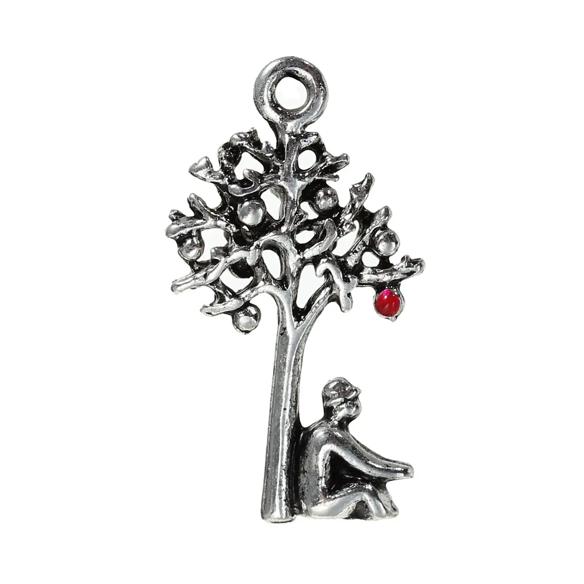DoreenBeads подвески из цинкового сплава Ньютон гравитация яблоко серебряный цвет