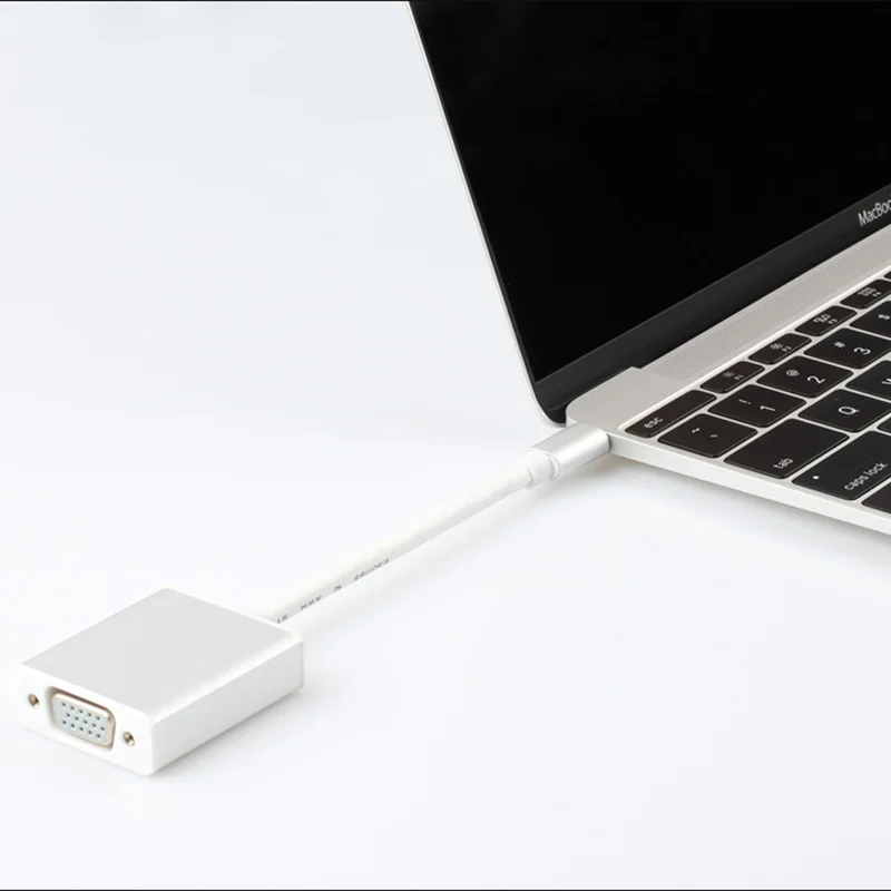 Basix USB C VGA адаптер 3 1 Type Female кабель для нового Macbook 12 дюймов Chromebook Pixel Lumia 950XL|Кабели