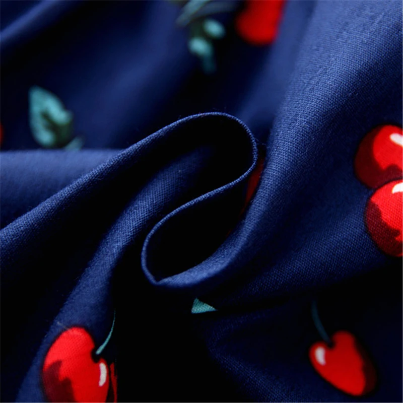 Детское летнее платье детское Хлопковое с принтом и рукавами для подростков