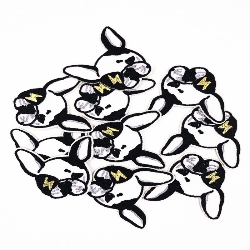 10 шт. классная куртка пилота для собак изящная модная вышивка железные нашивки