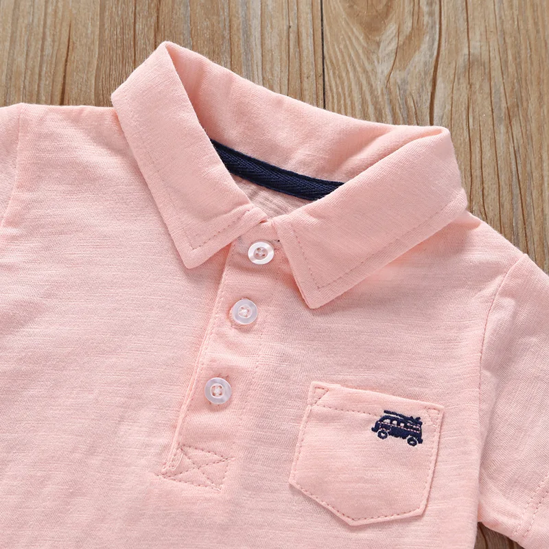 Infant Baby Boys Clothing Set 2019 Summer Fashion Cotton Short Sleeve Tops+Romper+Shorts 3 Pcs sets Toddler Boy Clothes Outfits |