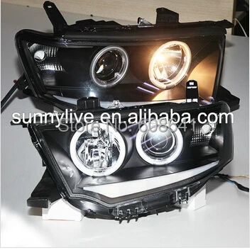 Pajero Sport CCFL фара с ангельскими глазами 2009 2013 год|ccfl angel eyes|pajero sporteyes |