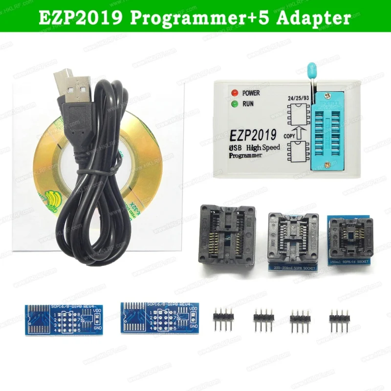 EZP2019 5Items RT809H RT809F TL866II плюс универсальный памяти на носителе EMMC-программирование NAND Flash EZP2019 2 предмета/5 предметов/6 предметов высокое Скорость USB программист - Цвет: EZP2019 5Items