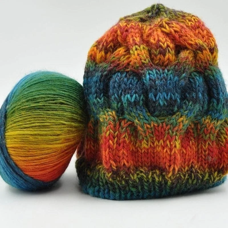 multicolor 1 рулон мягкой шерсти Вязание крючком Детская Пряжа Детская вязаная шерстяная пряжа вязание пряжа - Цвет: multicolor