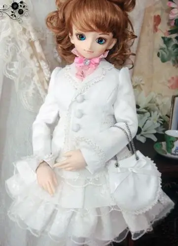 [Wamami] 386 # белая/черная одежда/платье/наряд 1/4 MSD1/3 SD DZ AOD BJD Dollfie
