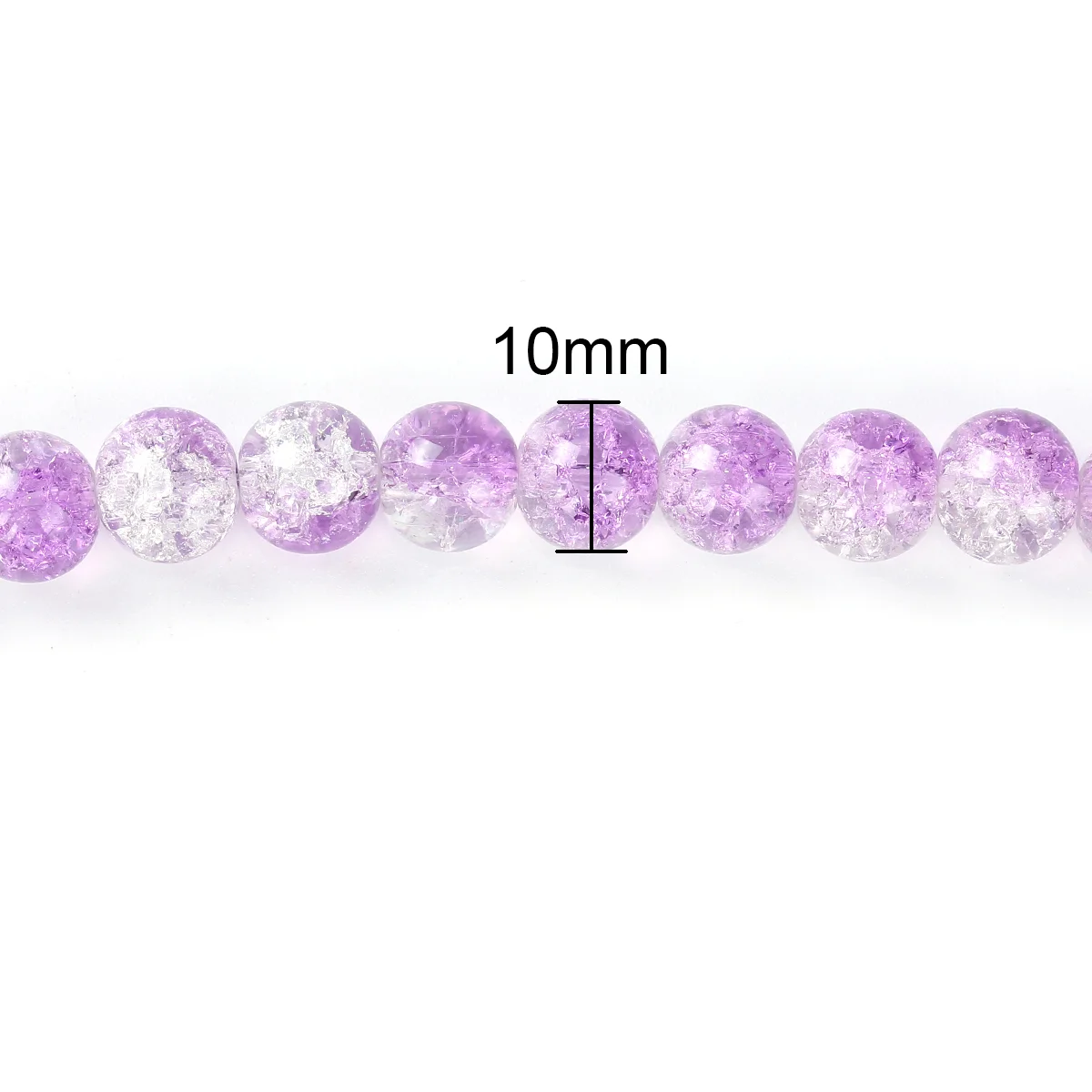 DoreenBeads 160 шт фиолетовые и прозрачные хрустальные стеклянные бусины 10 мм (B12241) yiwu|bead