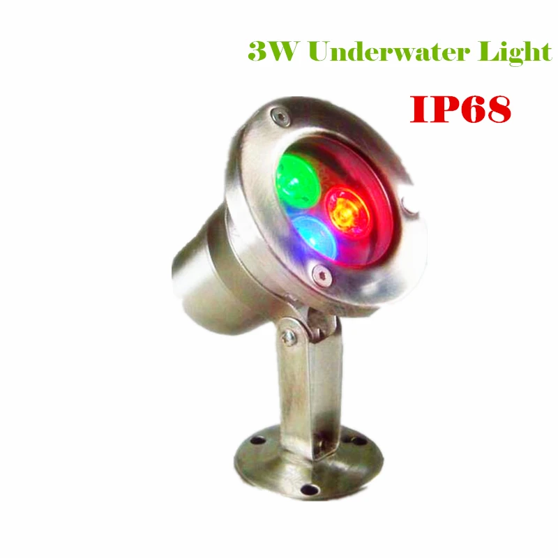 Zhenlong Led RGB Водонепроницаемый свет 3 Вт 12 В 110 220 в бассейн открытый фонтан Ledlight