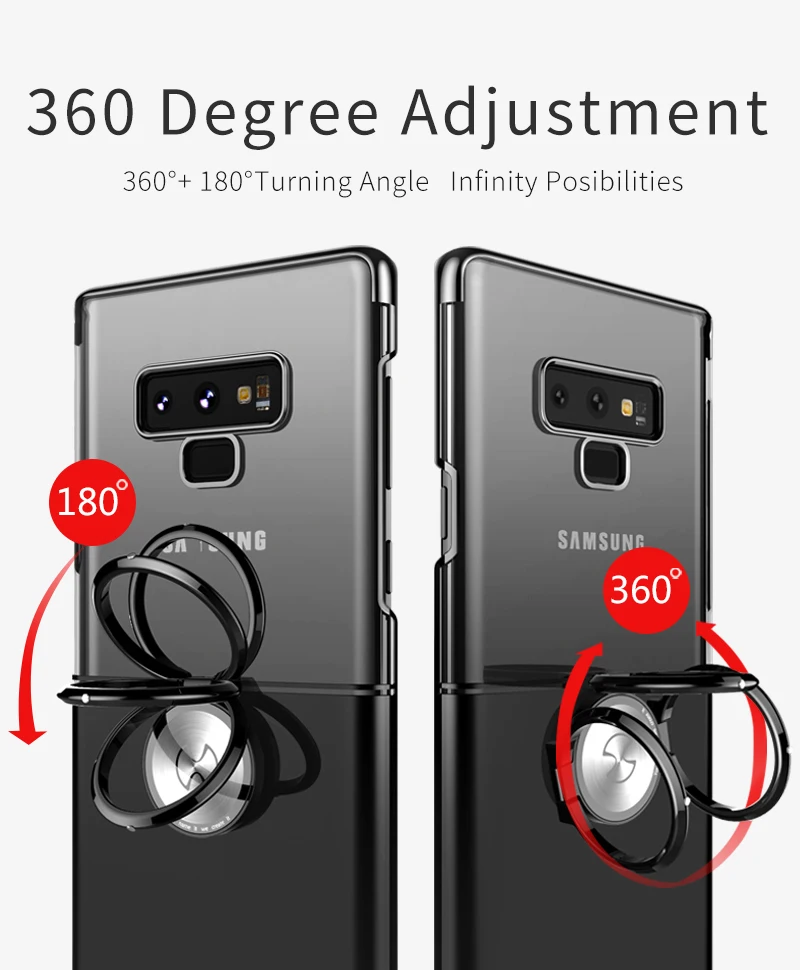 Xundd магнитный автомобильный держатель чехол для samsung galaxy Note 9 Note 8 жесткая задняя панель из поликарбоната оболочка для galaxy Note 9 чехол с кольцевой пряжкой