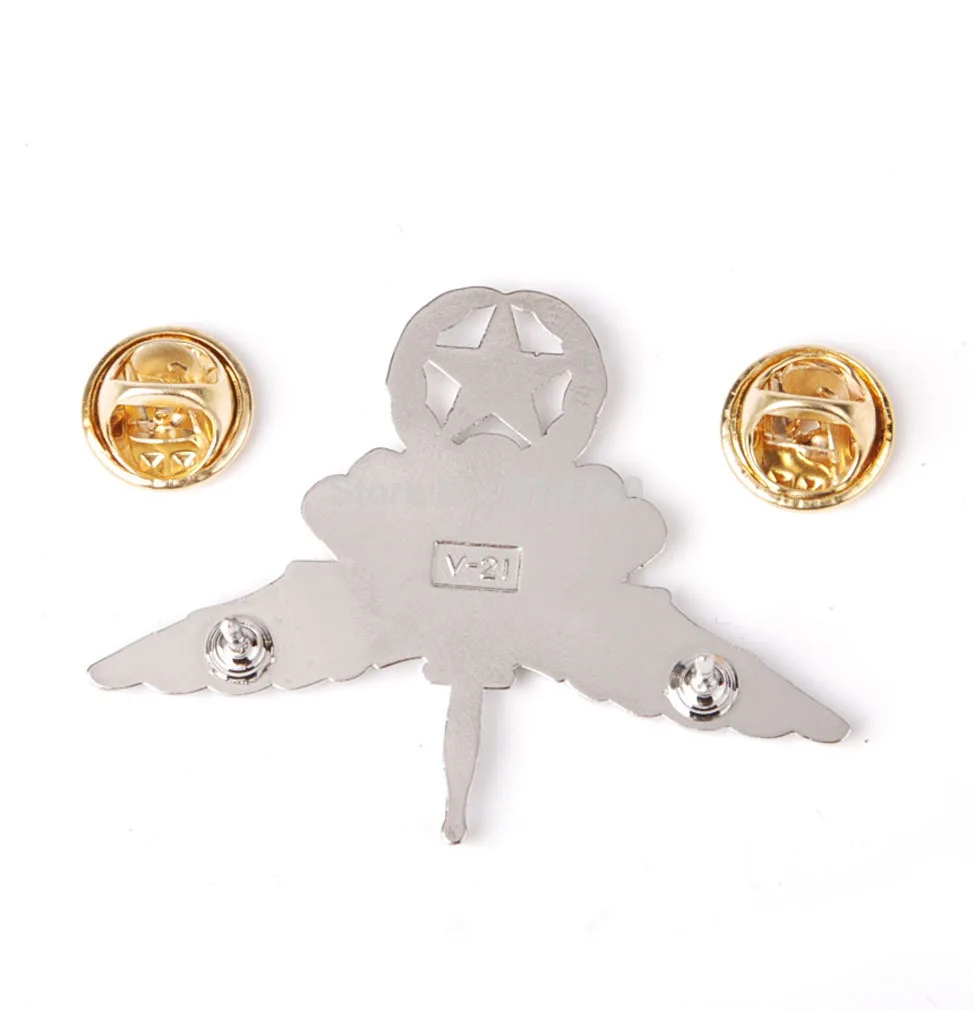 Бейдж из парашутиста FREEFALL армия США серебристо серый 32408|silver pin brooch|pin laptop hp dv6000pin